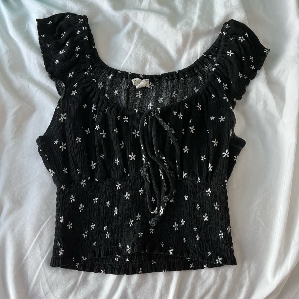 floral crop top